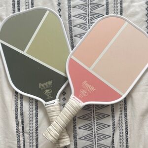 Franklin Pickleball Paddles Set - Olive Green & Pink